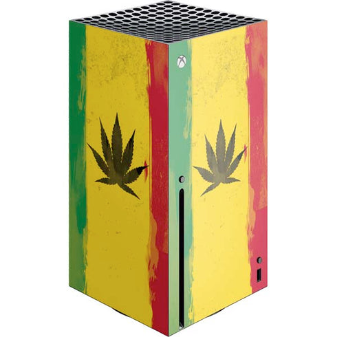 Marijuana Rasta Distressed Xbox Series X Skins